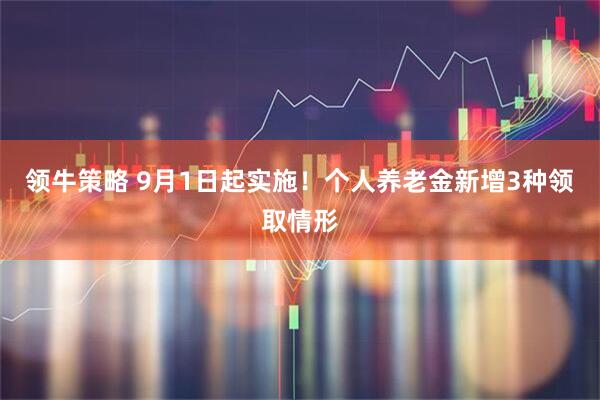 领牛策略 9月1日起实施！个人养老金新增3种领取情形